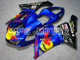 Kawasaki NINJA ZX6R 2005-2006 Injection ABS Fairing - Red Bull - Blue - MFS5712